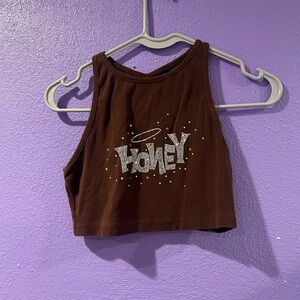 Cute brown top